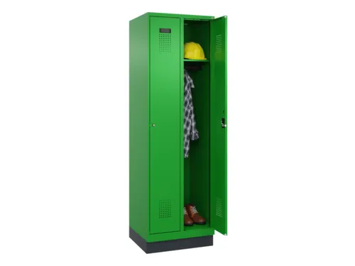 locker,HxBxD 1950x600x500mm,2vak,vak B 300mm,cil.-slot,sokkel