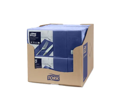 Tork 477419 Soft Lunchservet Advanced Donkerblauw 33x33cm