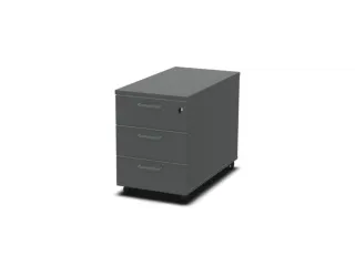 mobiel ladeblok,HxBxD 600x430x800mm,3lade(n),MS-donkergrijs - 1