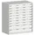 ladekast HxBxD 1200x1050x650mm 10laden zware lasten RAL7035