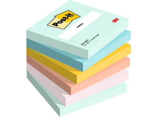 Memoblok 3M Post-it 654 76x76mm Beachside Colour