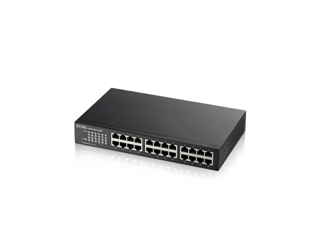 Zyxel GS1100-24E, Unmanaged, Gigabit Ethernet (10/100/1000), Rack-mont