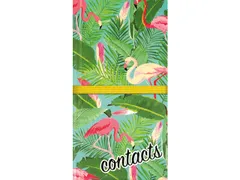 Adresboek Kangaro 9,5x18cm hardcover met elastieksluiting 80 pagina's