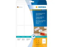 Waarschuwingsetiket 8326 Wit 50x142mm