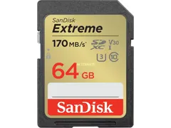 Extreme 64B SDHC Memory Card 170MB/S 10