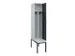 locker voor scheiding van kleding,HxBxD 2120x400x815mm,1vak