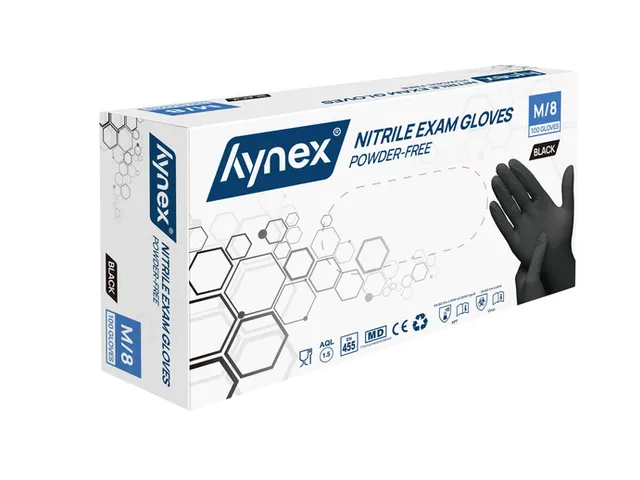 Gant Hynex nitrile M noir 3,5g 100 pièces