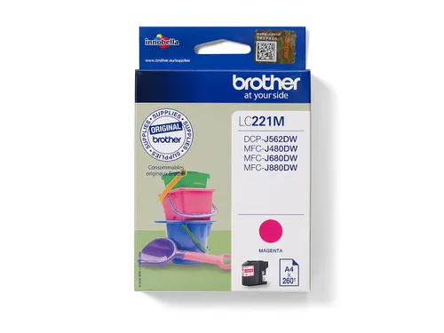 Inktcartridge Brother LC-221 rood