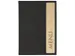 Porte-menu Sigel A5 gris foncé avec insert bambou pour 8 pages