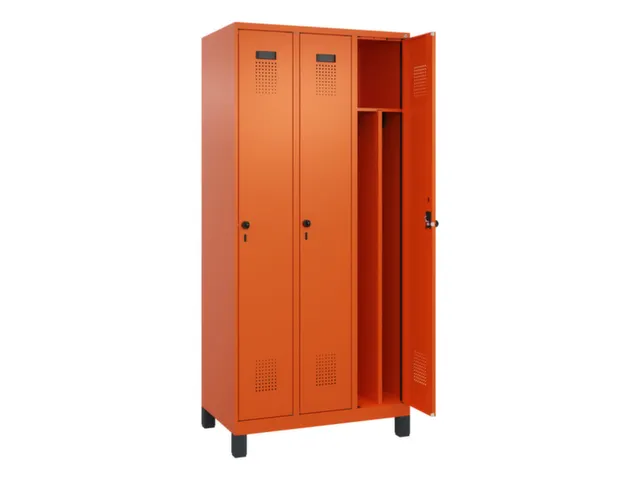 locker voor scheiding van kleding,HxBxD 1950x900x500mm,3vak