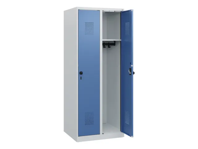 schoollocker,HxBxD 1530x600x500mm,2vak,vak B 300mm,draaigrendel