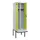locker met bank,voor scheiding van kleding,HxBxD 2120x600x815mm,2vak