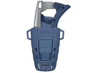 Veiligheidsmes Martor Secunorm 610 XDR trapezium 32mm met holster zilv - 1