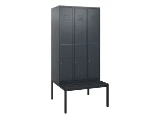Dubbeldekse dekenkist,HxBxD 1950x900x815mm,3x2vak.,vak B 300mm - 1
