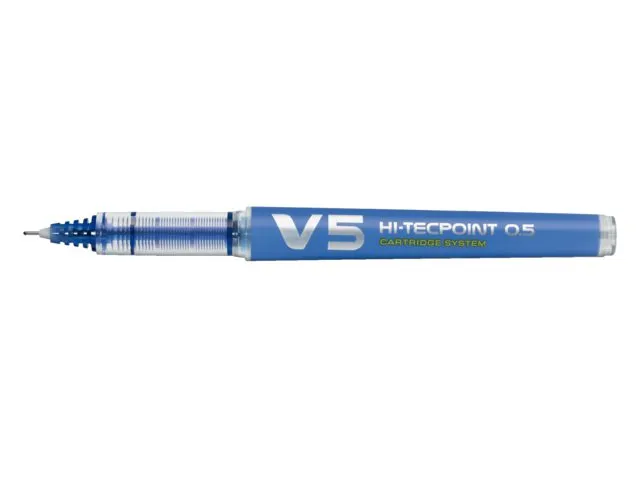 Rollerpen Pilot Hi-Tecpoint V5 Cartridge System Begreen 0.5mm Blauw