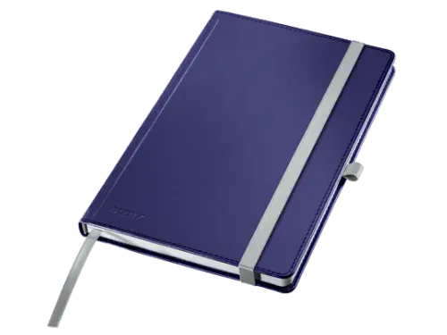 Leitz Style notitieboek A5 gelijnd met harde kaft Titanium Blauw