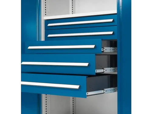 Materiaalkast Dubbelwandige Deur 1100x1000x600mm 1legbord 2laden
