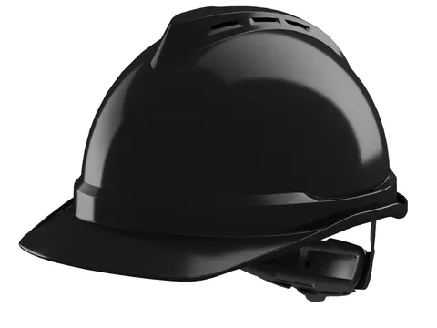 MSA V-Gard 500 veiligheidshelm ABS zwart niet geventileerd 60 stuks