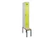 locker met bank,voor scheiding van kleding,HxBxD 2120x300x815mm,1vak