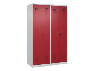 PBM-locker,HxBxD 1850x1200x500mm,4vak,vak B 300mm,draaigrendel - 2