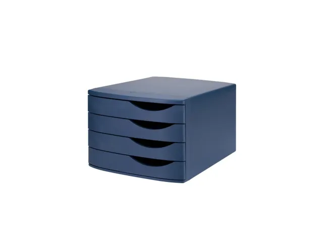 Module de classement Re-Solution 4 tiroirs bleu