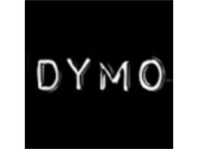 Ruban Dymo rouleau 9mmx3m vinyle brillant prof noir