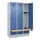locker met bank,HxBxD 1950x1200x815mm,3vak,vak B 400mm,draaigrendel