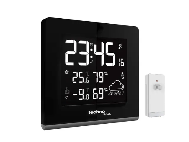 Weerstation Technoline WS 9065 165x170x26mm zwart/zilver met