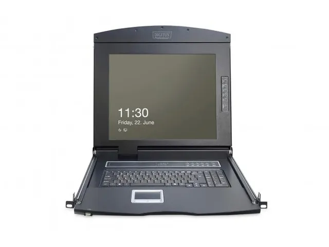 17 inch LCD KVM-console 16-poorts CAT 5 Frans toetsenbord Zwart