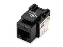 Module Keystone CAT 5e non blindé RJ45 vers LSA Noir