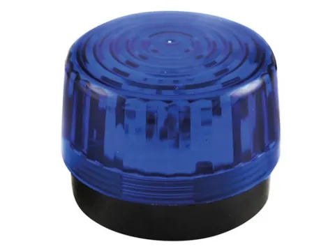 LED-Knipperlicht - Blauw - 12 VDC - ø 100mm