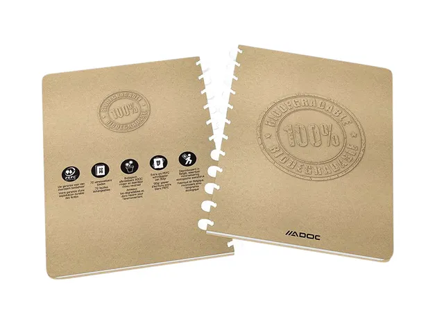Cahier ADOC BIO A4 carreau 4x8mm 144 pages 90g kraft