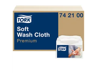 Tork 742100 Premium Zachte Wasdoek 1-laags Wit 30x19.2cm 1080 stuks - 1