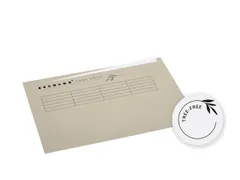 Vouwmap Djois Tree-Free A4 ongelijk 226gr beige