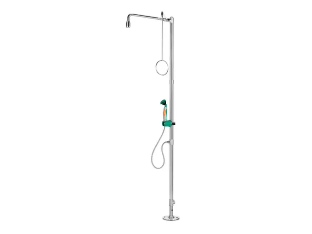 Douche d'urgence/oculaire 1 tête d'aspersion amovible inox
