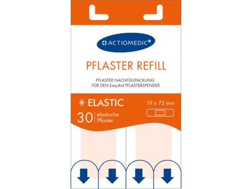 reservevulling,v. pleisterdispenser,30x elastisch,pleister LxB 72x19mm