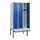 locker met bank,HxBxD 1950x900x815mm,3vak,vak B 300mm,draaigrendel