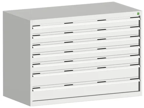 ladekast 900x1300x650mm 7laden zware lasten RAL7035 front RAL7035