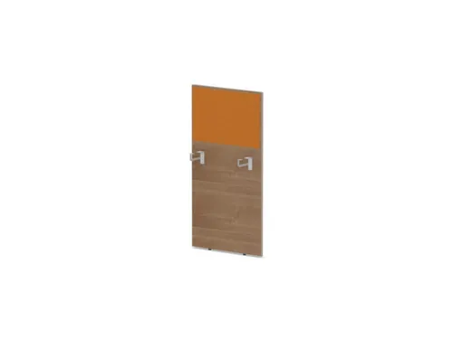 baliepaneel,v. bureau,aanbouw links,B 600mm,NT-cherry,BN3005-geel