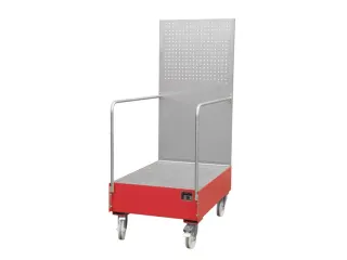 Verrijdbare Opvangbak,V. 2X200L Vat,Opvangvol. 215L - 1