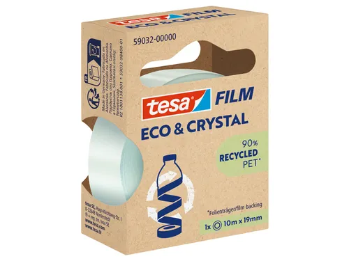Plakband Tesa eco&crystal 59032 19mmx10m transparant blister