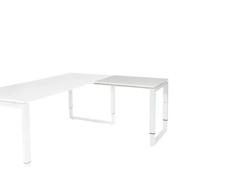 Domino Plus Aanbouw Hoogte Verstelbaar 800x600mm Wit 25mm Wit O-Poot