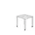 In hoogte verstelbaar bureau,HxBxD 680-760x800x800mm,blad wit