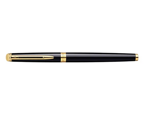 Vulpen Waterman Hémisphère Black lacquer GT Medium Blauwe inkt