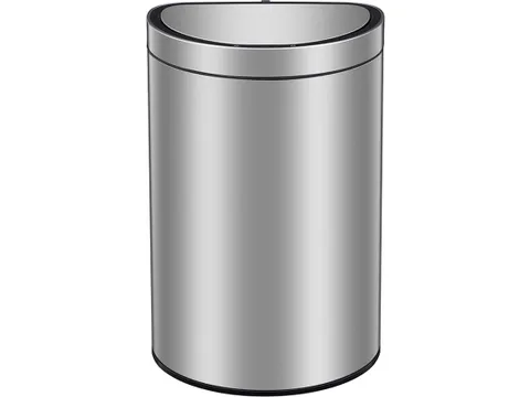 Mirage Semi-round Prullenbak Sensor Bin 47 Liter Mat Rvs