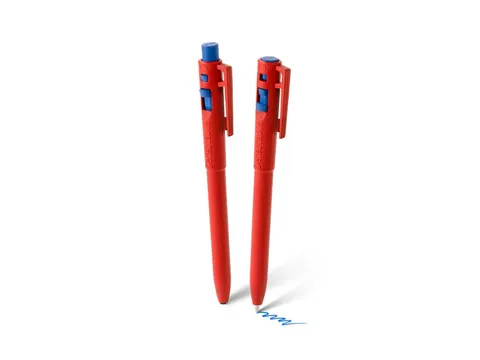Trace-It Pen met clip rood blauwe inkt detecteerbaar 10 stuks