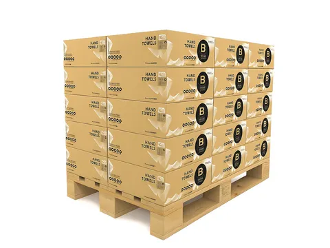 Handdoek BlackSatino 274570 PT30 v-vouw 2-laags 25x23cm Pallet