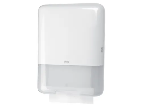 Tork 553000 H3 C-vouw en Z-vouw Handdoek Dispenser Elevation Wit