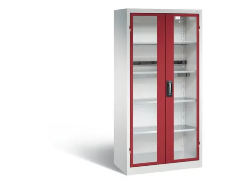 acculaadkast 1950x930x500mm 5stekkerdozen 230V cil.-slot front RAL3003