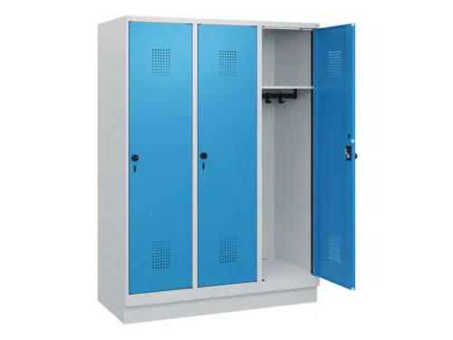 schoollocker,HxBxD 1630x1200x500mm,3vak,vak B 400mm,draaigrendel